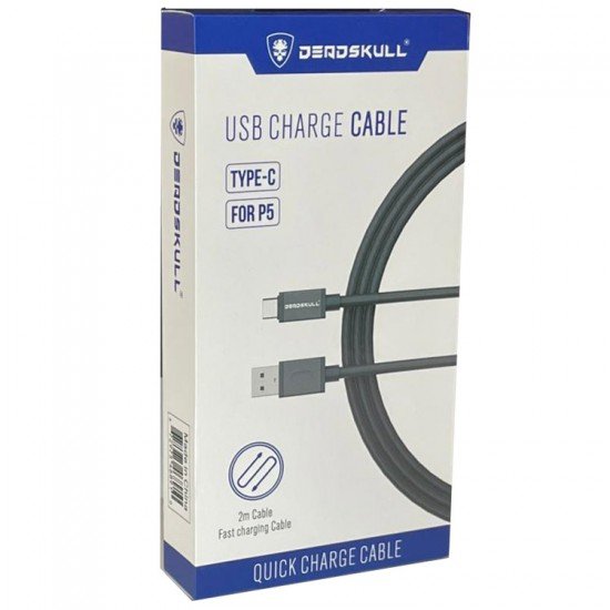 DEADSKULL USB-A To USB-C Cable 2m - Black — image 2