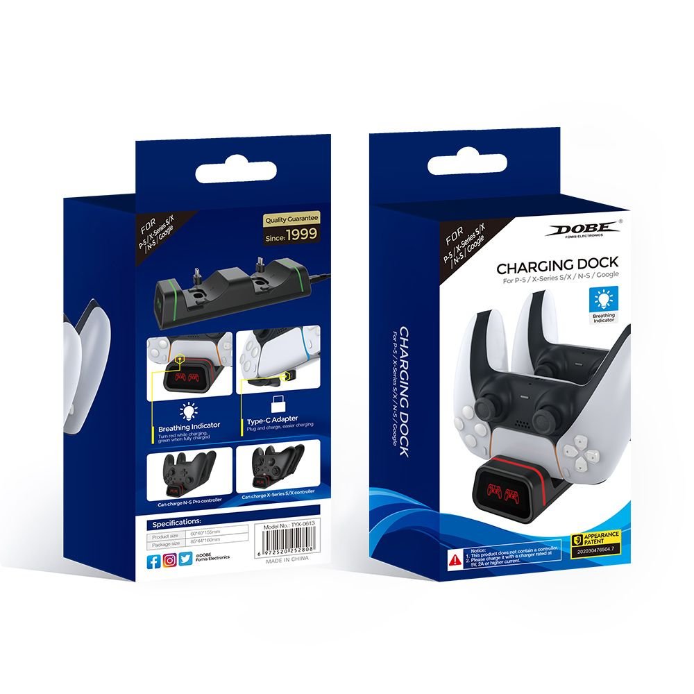 Dobe Dual Charging Dock For PS5 / X-Series / X / N-S / Google — image 1
