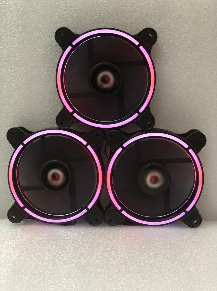 TORTOX RF120 3X Dual Loop 3-in-1 RGB Case Fan Kit with Remote — image 2