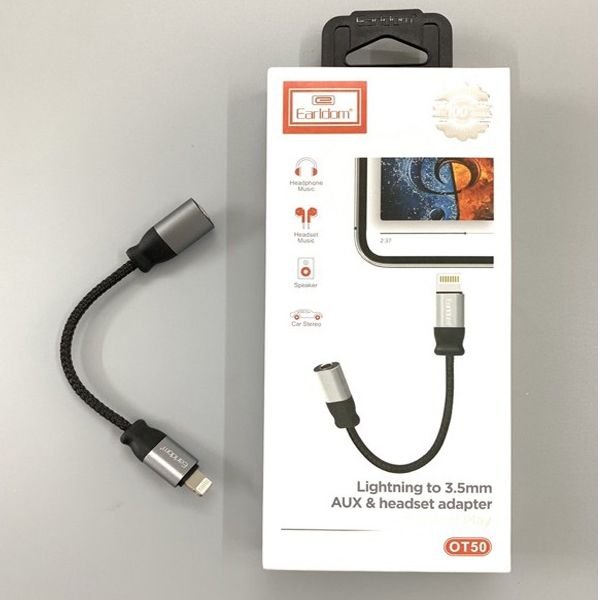 AUX adapter Earldom ET-OT50 Lightning to Jack Adapter (3.5mm) Black — image 2