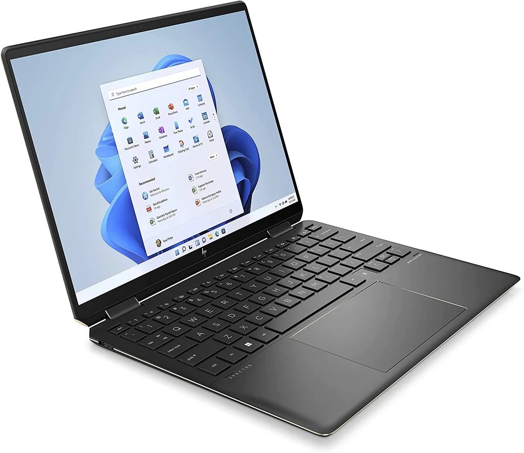 HP SPECTRE X360 14-EF0005NE-6H5N5EA | INTEL I7 1255U 1.7, 16GB, 1TB, 13.5 WUXGA 2in1, INTEL IRIS Xe, Win11 Home, Eng-Arab K/B, Black + Sleeve, Stylus Pen — image 2