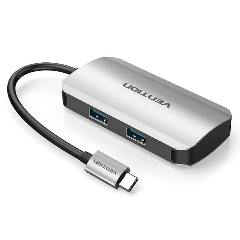 Vention Type-C to USB 3.0*4/PD Hub — image 3