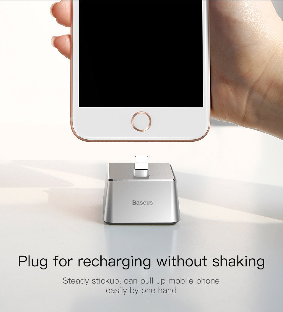 BASEUS Quadrate Desktop iPhone Dock  Premium Lightning Charging Stand — image 2