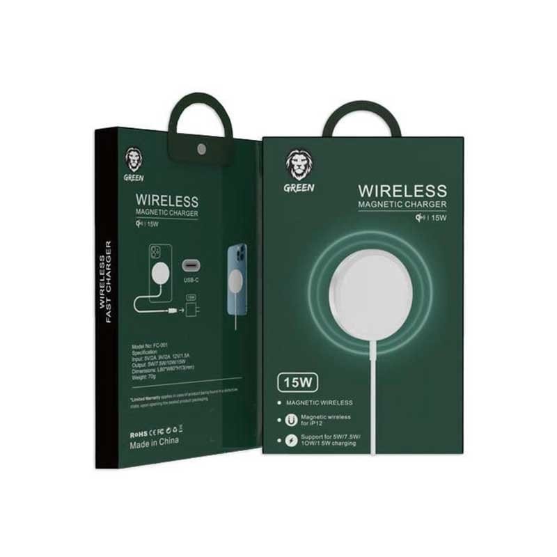 Green Wireless Magnetic Charger 15W Blue (For iPhone 12) — image 4
