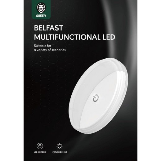 Green Belfast Multifunctional Rechargeable LED Camping Light — image 2