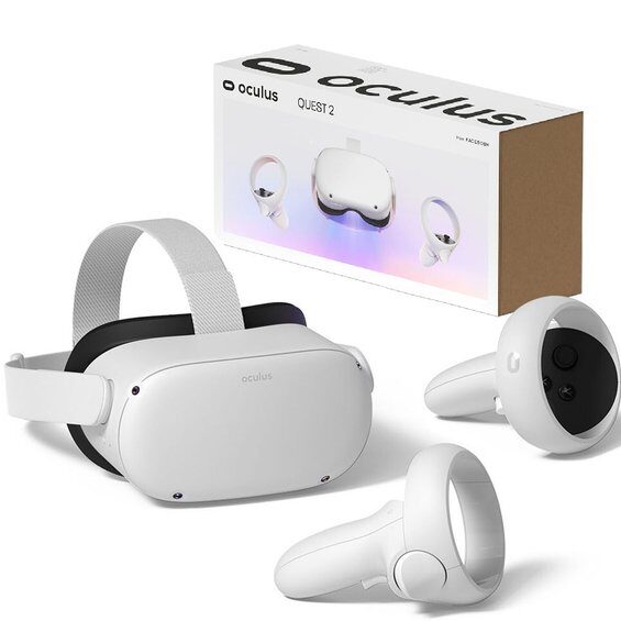 META Oculus Quest 2 128GB All-in-One Virtual Reality Headset – Immersive VR Gaming System — image 1