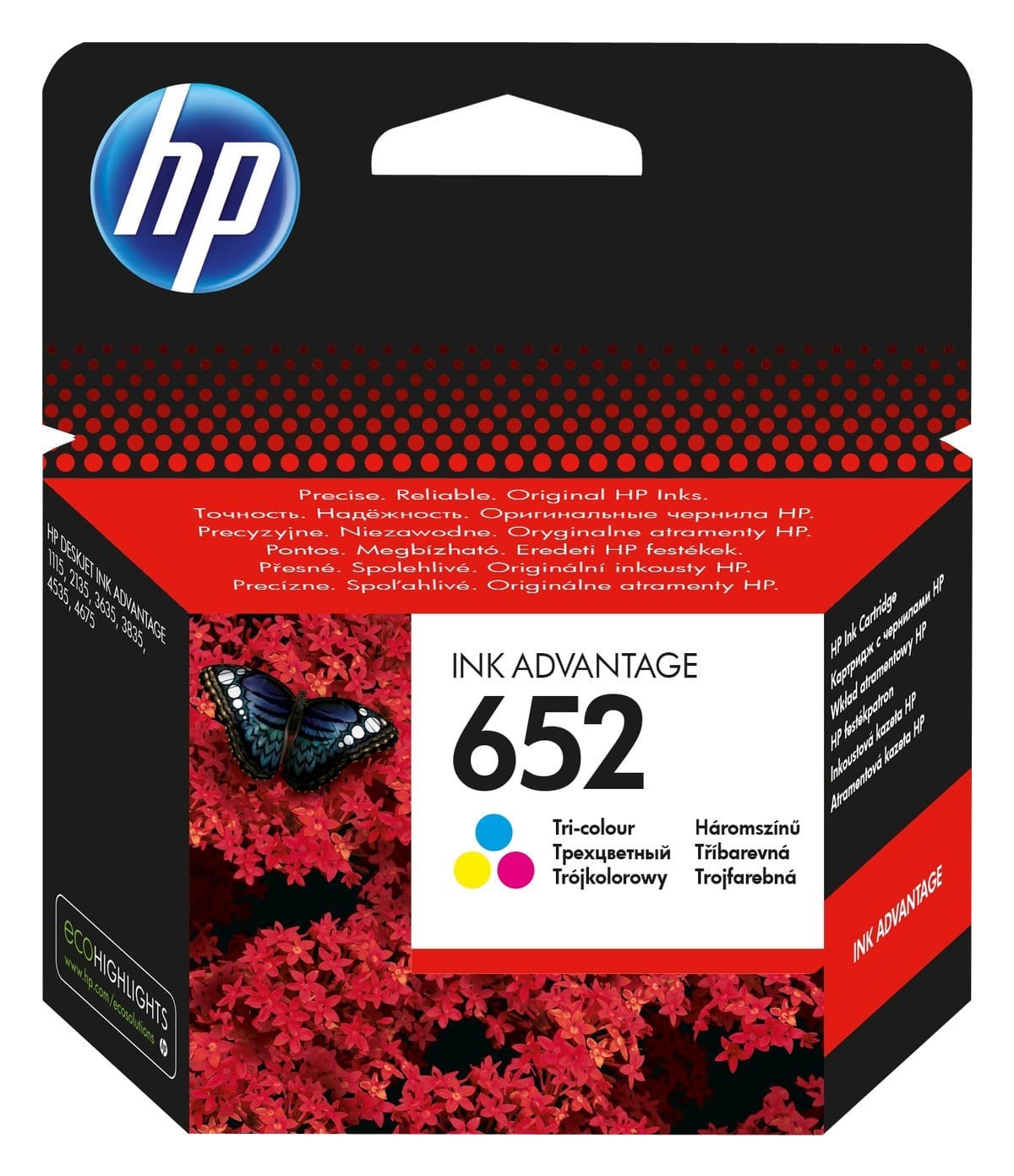 HP 652 Tri color Original Ink Cartridge — image 2