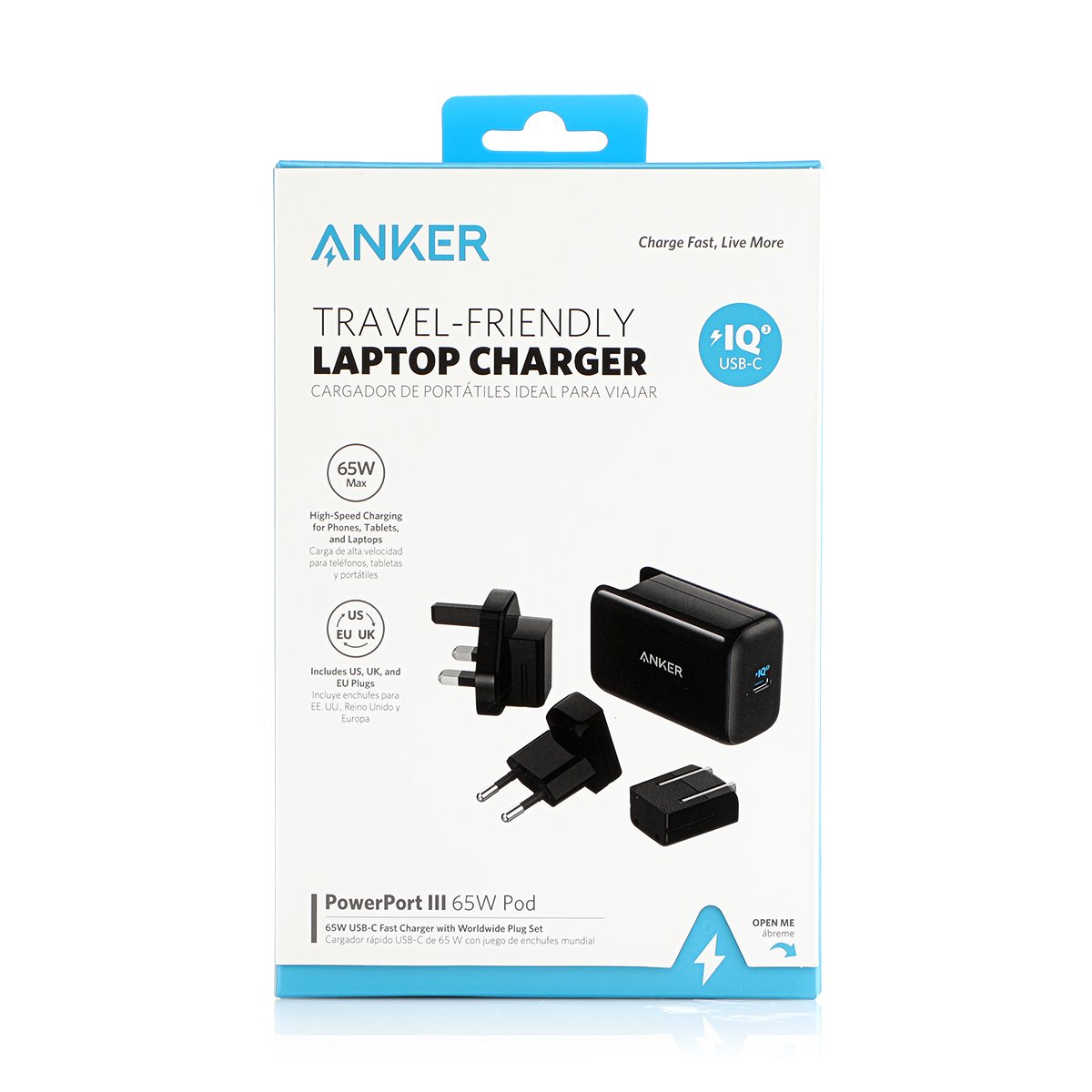 Anker Power Port III Travel Friendly Laptop Charger 65W Pod Adapter A2712H11 — image 2