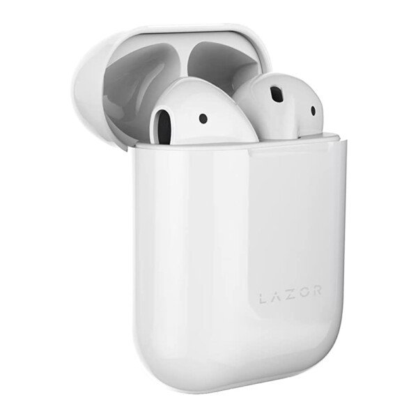 Lazor EA78 Earphones, Bluetooth 5.0 Connectivity, 14mm Driver, Mono/Dual Connection Switch, Touch Control, Automatic In-Ear Detection, White — image 3