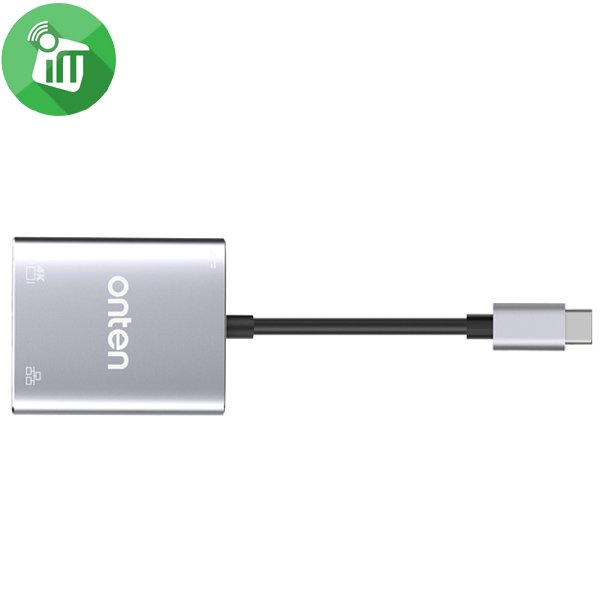 Onten USB-C Hub Adapter with HDMI, Gigabit Ethernet & PD Charging — image 3