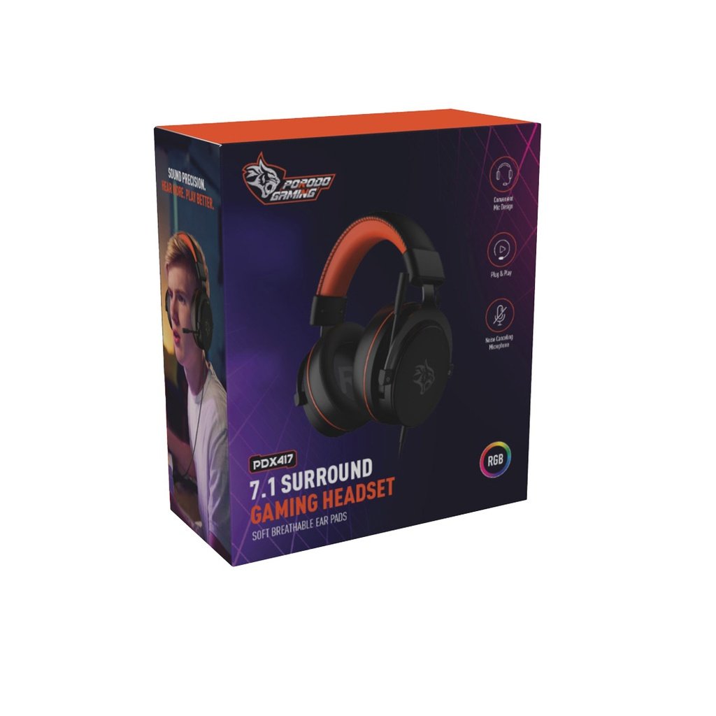 Porodo Gaming PC RGB ENC Gaming Headphones — image 2