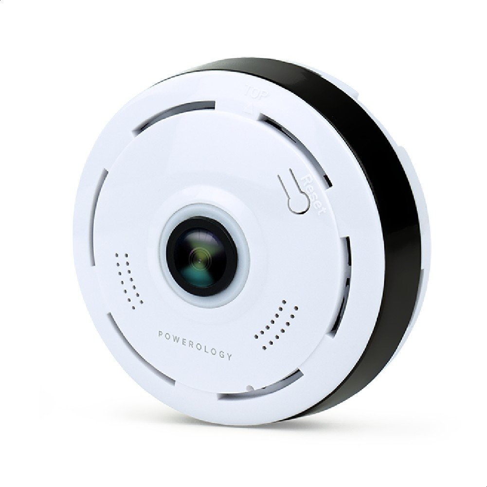 Powerology 1080P Indoor WiFi Panoramic Camera Ultra wide Angle Fisheye Lens Motion detection — image 1