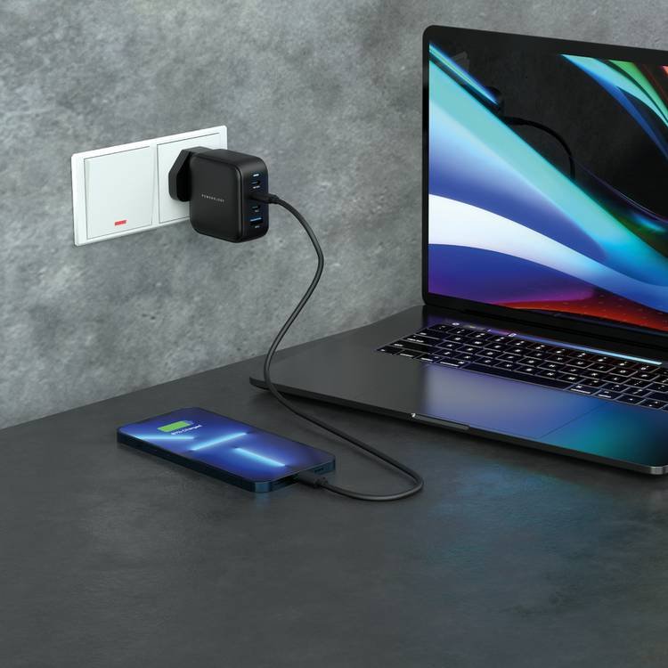 Powerology 3 Port PD +1QC3.0 GaN Wall Charger 100W — image 4