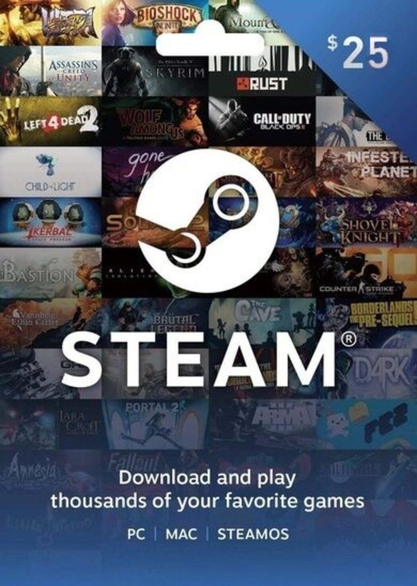 Steam Wallets USD 25 — image 1