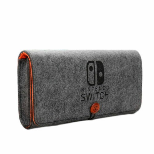 AhaStyle Portable Travel Carrying Case Protective Felt Pouch Cover Nintendo Switch Lite — image 2