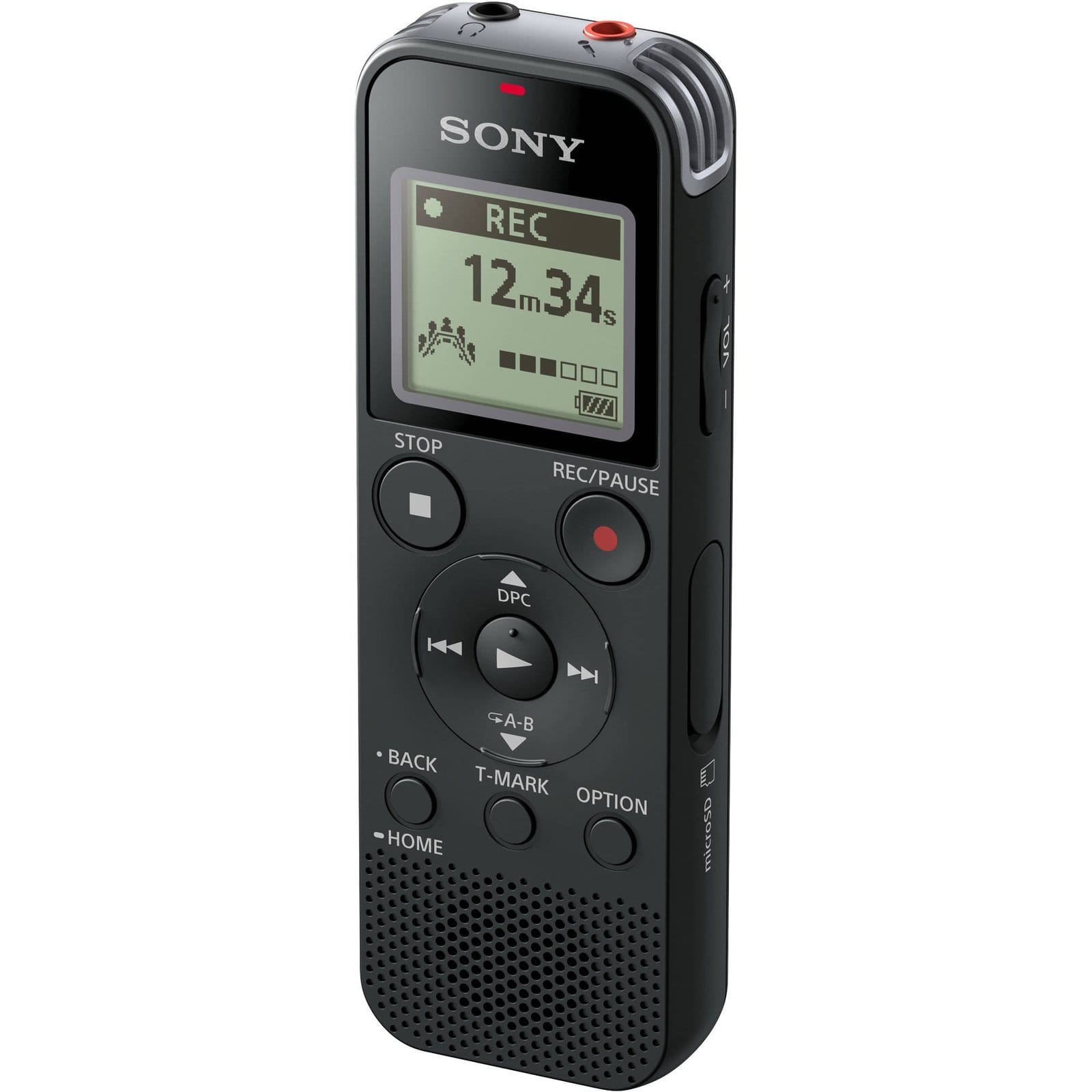 Sony ICD-PX470 Stereo Digital Voice Recorder with Built-in USB Voice Recorder, Black — image 2