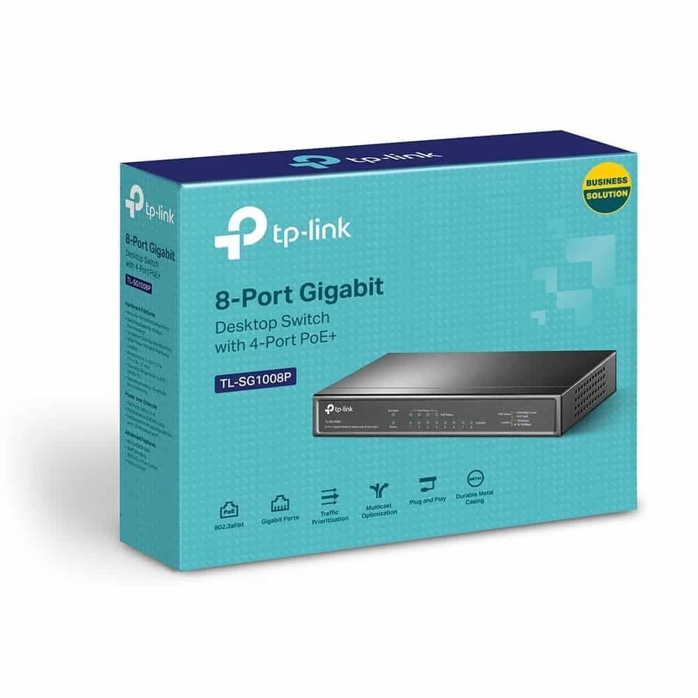 TP-Link 8-Port Gigabit 4 PoE+ Desktop Switch | TL-SG1008P — image 5