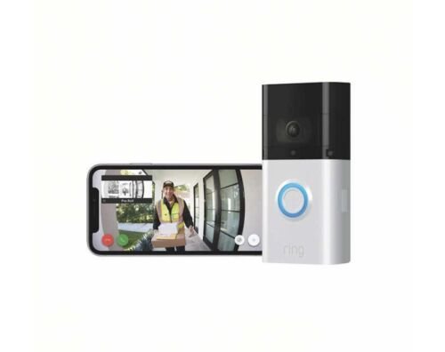 Ring Door Bell 3 Plus And Indoor Security Camera See home from every angle--inside and out Capture what happens before you're alerted with pre-Roll Compact Design plug-in power — image 3