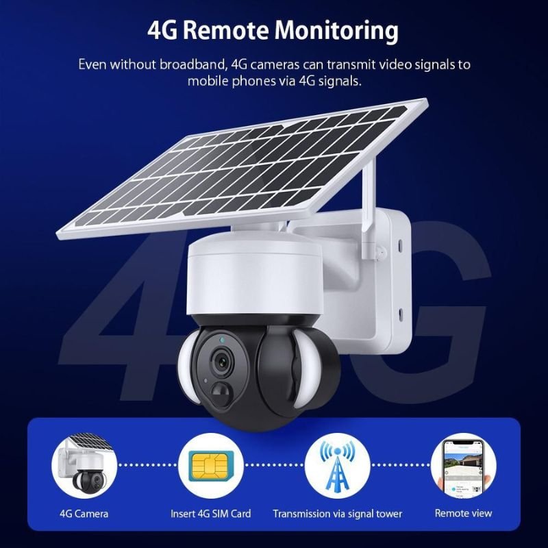 Solar Battery Powered FloodLight PTZ Waterproof Camera ST-S518M-3M-5G — image 2