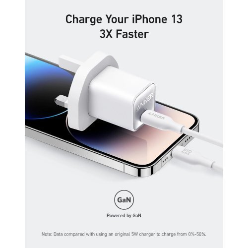 Anker USB C GaN Charger 30W, 511 Charger (Nano 3) Compatible For iPhone / Android Phone / Macbook Air / Ipads — image 1