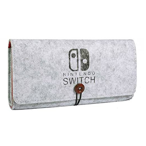 AhaStyle Portable Travel Carrying Case Protective Felt Pouch Cover Nintendo Switch Lite — image 1