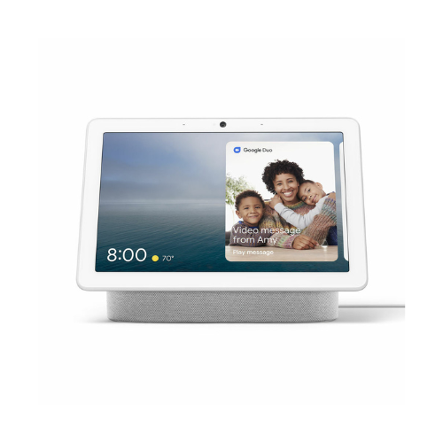 Google Nest Hub Max with Video & Speaker Google Assistant - Chalk (GA00426-US) — image 2