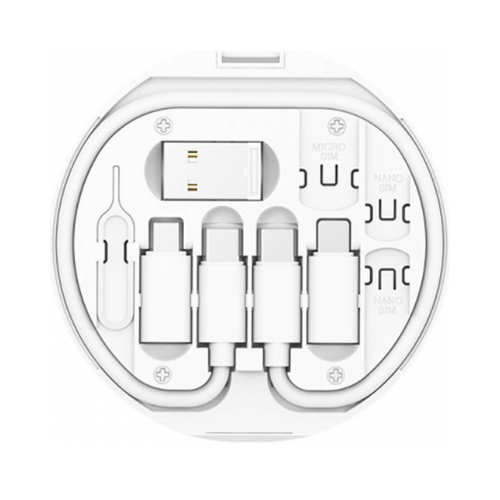 WIWU Almighty Charging Suit Storage Cable Case White — image 1