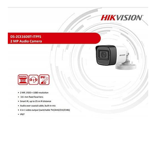 HIKVISION 2C16D0T-ITFPS 2MP Bullet With Mic — image 3