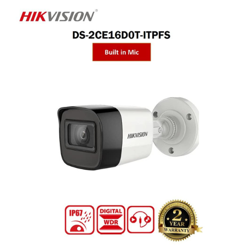 HIKVISION 2C16D0T-ITFPS 2MP Bullet With Mic — image 2