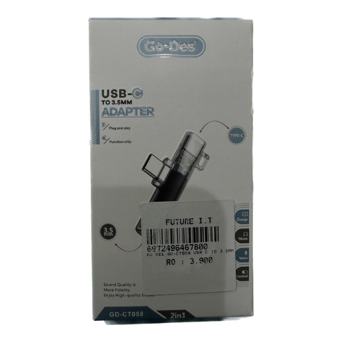 Go Des GD-CT058 USB C To 3.5 mm Adapter — image 1
