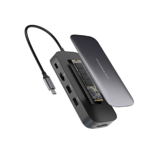Powerology 256GB USB-C Hub & SSD Drive All-In-One Storage — image 2