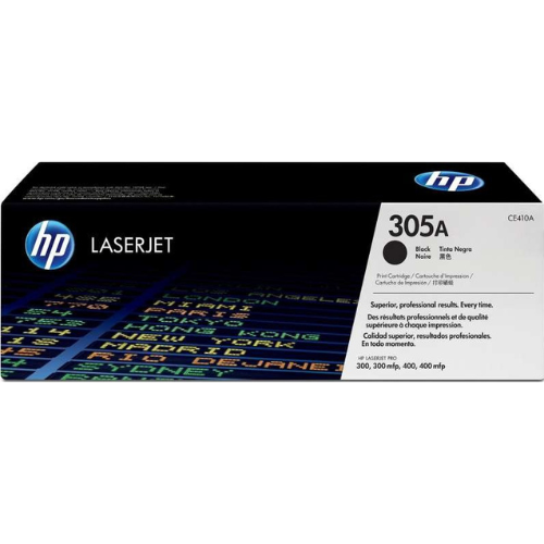HP 305A Black LaserJet Toner Cartridge | CE410A — image 2