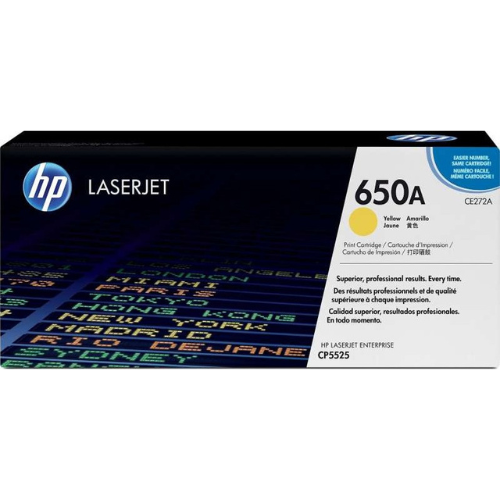 HP 650A  LaserJet Yellow Toner Cartridge | CE272A — image 2