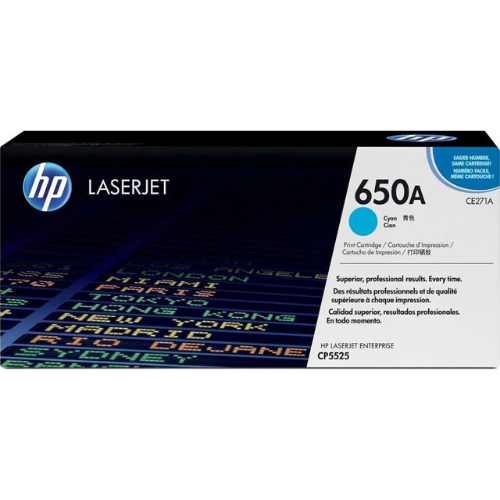 HP 650A  LaserJet Cyan Print Toner Cartridge | CE271A — image 2