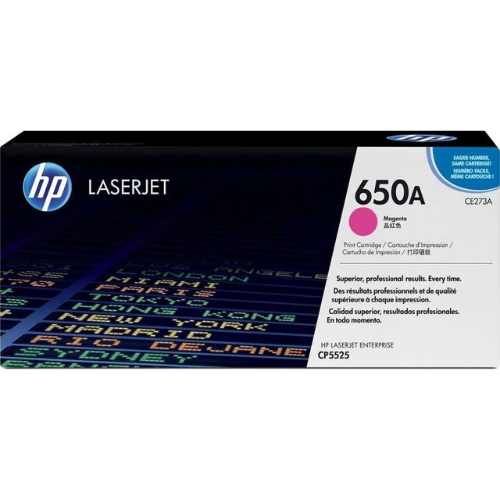 HP 650A Color LaserJet Magenta Print Toner Cartridge | CE273A — image 2