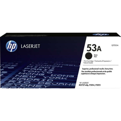 HP 53A Black LaserJet Toner Cartridge | Q7553A — image 1