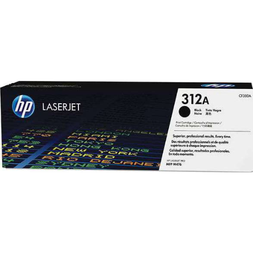 HP 312A Black LaserJet Toner Cartridge | CF380A — image 1