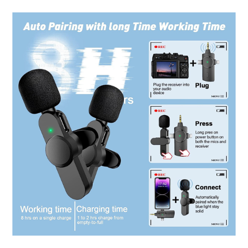 Wireless Microphone Transmitter Mic 3IN1 — image 2