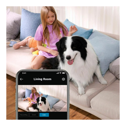 Anker Eufy Security Indoor Cam Mini 2k HD Wi-Fi Pan & Tilt Security Camera White — image 2