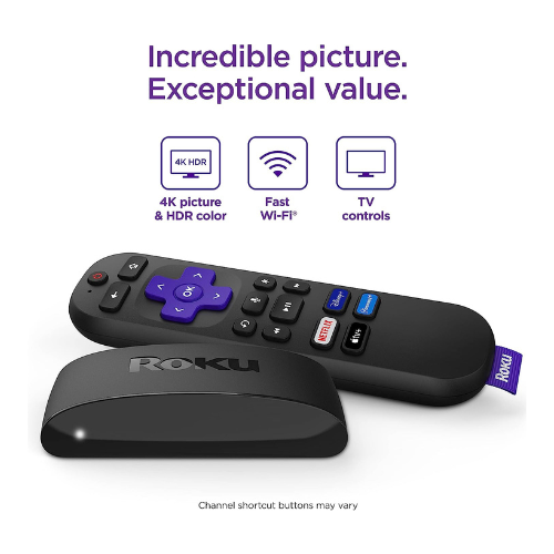 Roku Express 4K+ Roku Streaming Device 4K/HDR, Roku Voice Remote, Free & Live TV — image 2