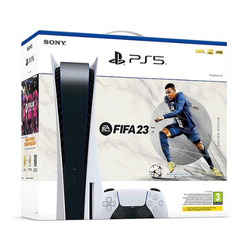 Sony PlayStation 5 - Disc Edition 825GB + Fifa 23 + FUT VCH EU White — image 2