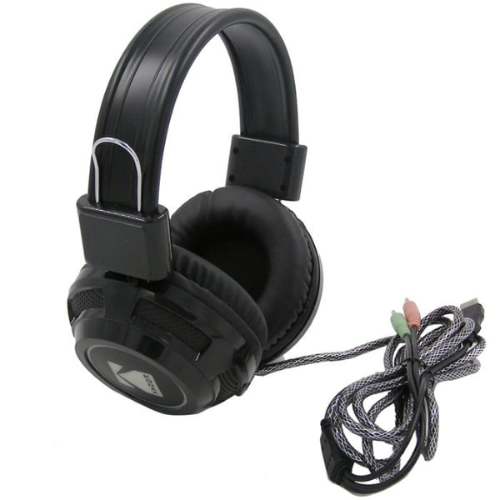 Kodak WHWM-5703 Dual Aux With USB Wired Over Ear Headset Black — image 2