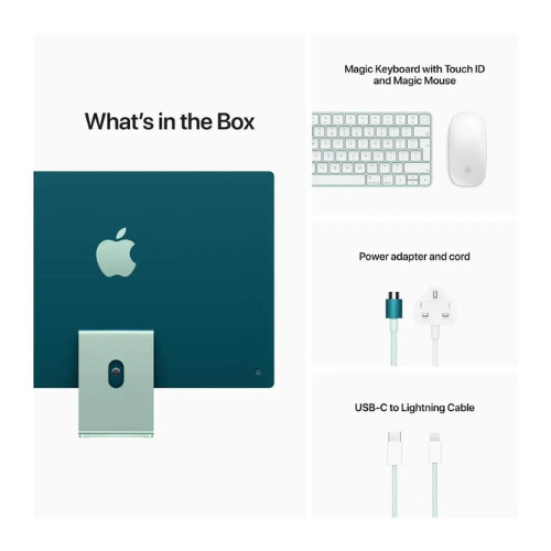 Apple 24-inch iMac with Retina 4.5K display: Apple M1 chip with 8‑core CPU and 7‑core GPU, 256GB - Green (MJV83AB/A) — image 2
