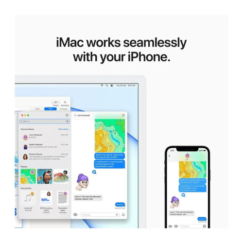 Apple 24-inch iMac with Retina 4.5K display: Apple M1 chip with 8‑core CPU and 7‑core GPU, 256GB - Blue MJV93ZS/A — image 2