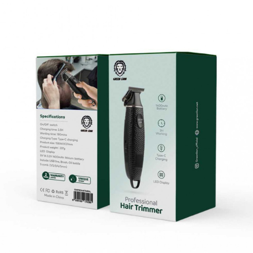 Green Lion Professional Hair Trimmer 1400mAh - Black GNPROHATMRSL — image 2
