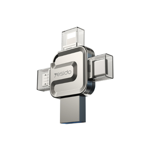 Yesido FL15 64GB USB + 8 Pin + Mirco USB + Type-C 4 in 1 USB Flash Drive with OTG Function — image 3