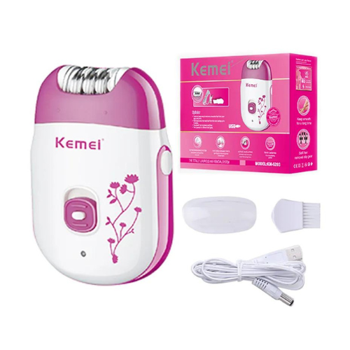 Kemei 6203 Electric Epilator Women Facial Hair Removal Rechargeable Epilator — image 2