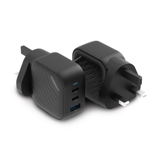 Powerology GaN Ultimate Dual PD Charger UK 65W 1QC 36W USB A & 2  USB C Ports PWCUQC018 — image 2