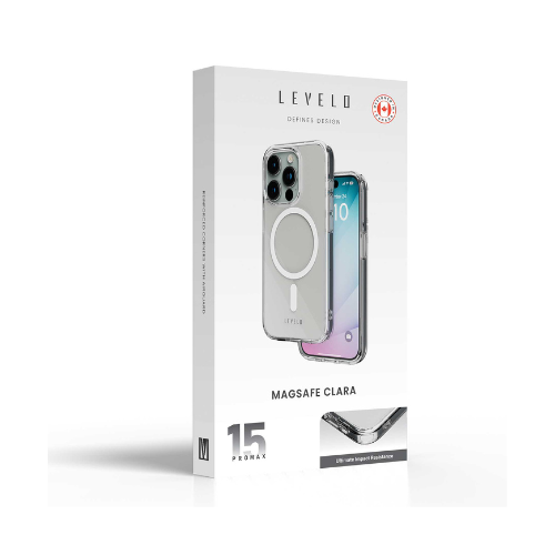 Levelo MagSafe Clara Clear Case For iPhone 15 Pro Max LVLMC15PMCL — image 2