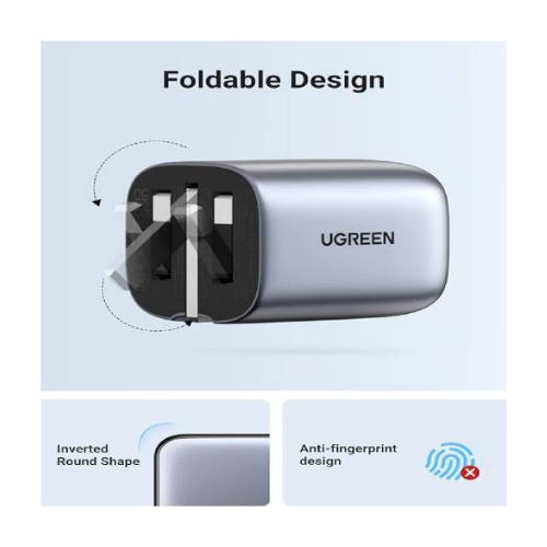UGREEN Nexode 65W 3 Port PD Gan Fast Charger 2 USB &1 USB A Ports — image 3
